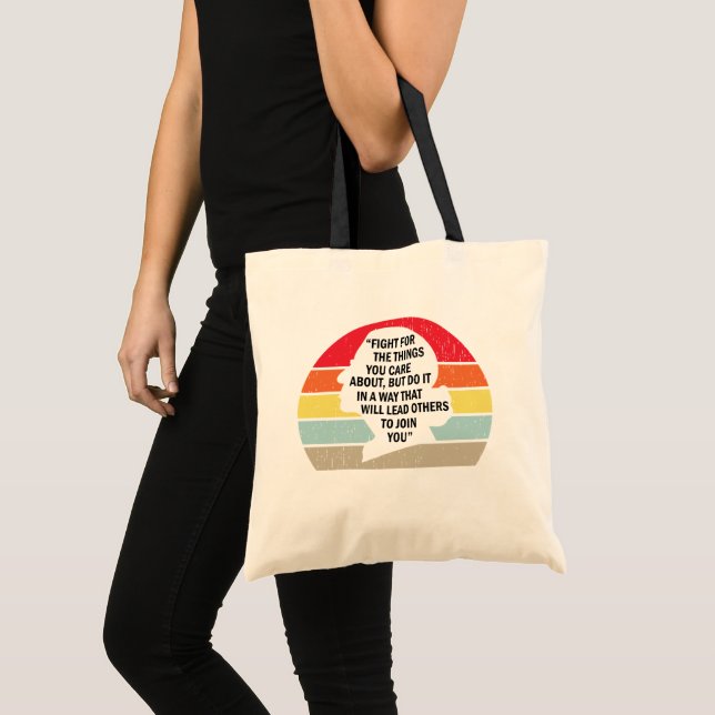 Tote Bag Lutte Rétro Pour Les Choses Qui Vous Intéressent (Devant (produit))