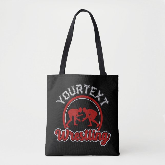Tote Bag Lutter AJOUTER LE NOM Grappe Champion d'équipe (Devant)