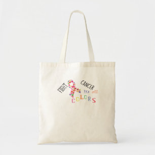 Tote Bag Lutter contre le cancer dans toutes les couleurs S