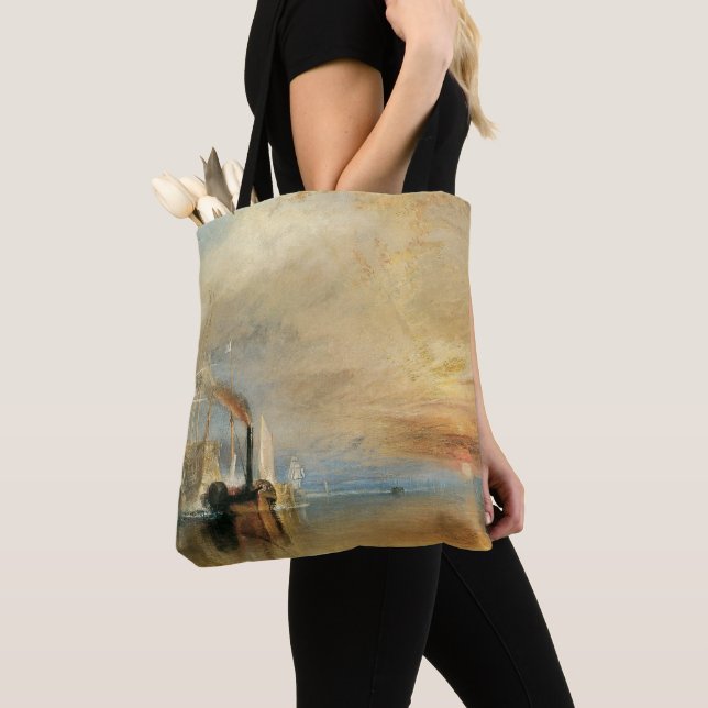 Tote Bag Lutter contre le Téméraire par Joseph Turner, Art  (De près)