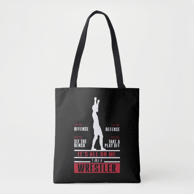 Tote Bag Lutteur luttant le cadeau mignon pour le lutteur (Devant)