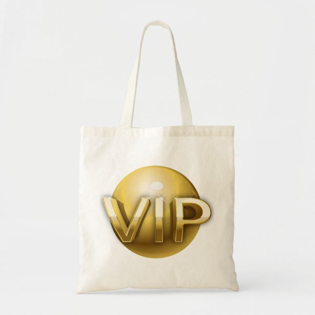 Tote Bag Luxury 3D Gold VIP Emblem (Devant)