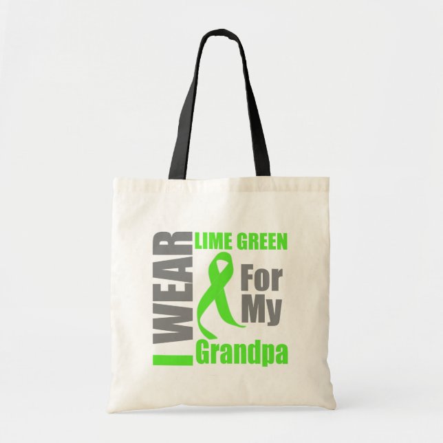 Tote Bag Lymphoma Je Porte De La Lime Green Grand (Devant)