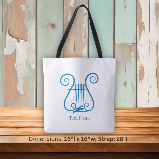 Tote Bag Lyre Bleue (Créateur téléchargé)