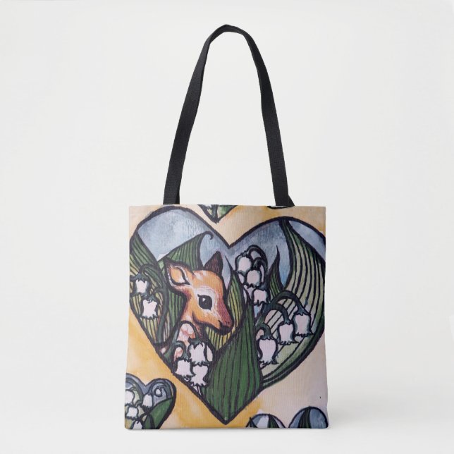 Tote Bag Lys de cerfs de printemps de la vallée des fleurs (Devant)