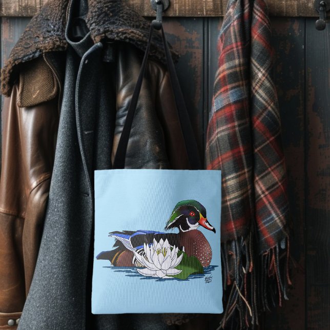 Tote Bag Lys d'eau de canard de bois (Créateur téléchargé)