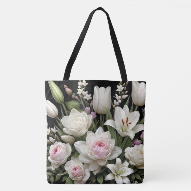 Tote Bag Lys rose (Devant)