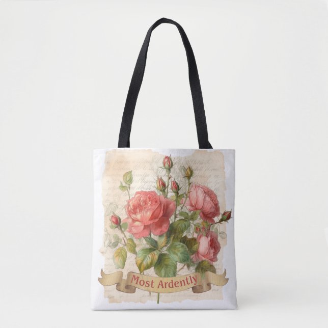 Tote Bag M. Darcy Cite, Plus Ardemment, L'Amour Romantique (Devant)