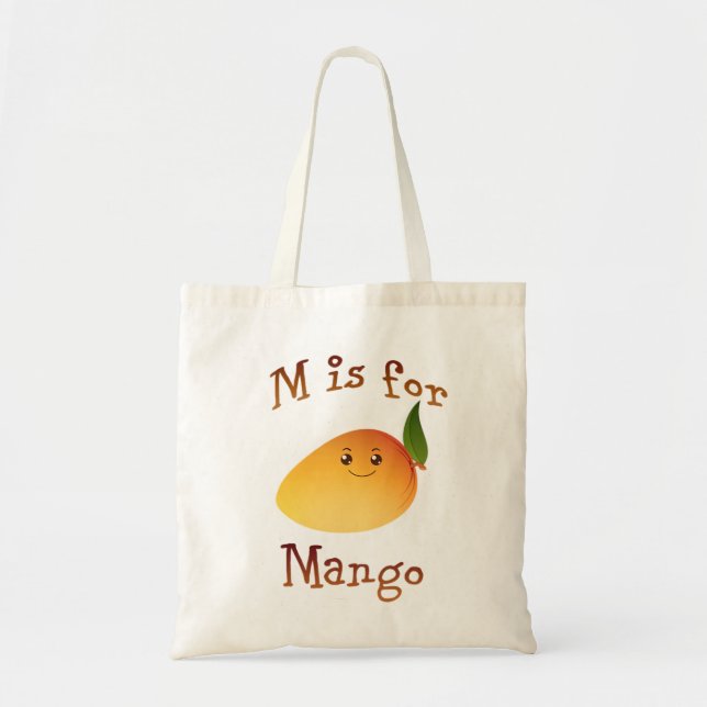 Tote Bag M est pour Mango (Devant)