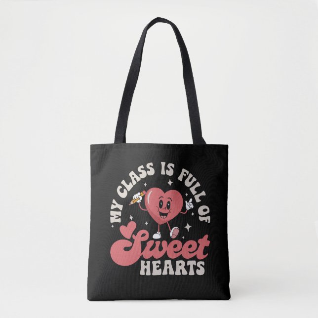 Tote Bag Ma classe est pleine de chéris Enseignant Saint-Va (Devant)