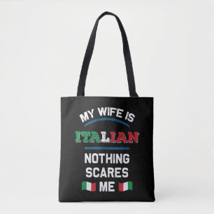 Tote Bag Ma femme est italienne Italie République Italie It