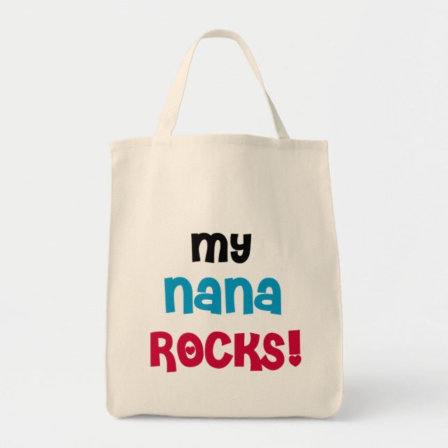 Tote Bag Ma Nana bascule le T-shirts et les cadeaux (Devant)