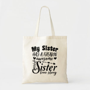 Tote Bag Ma sœur a un souvenir de frère et sœur franchement