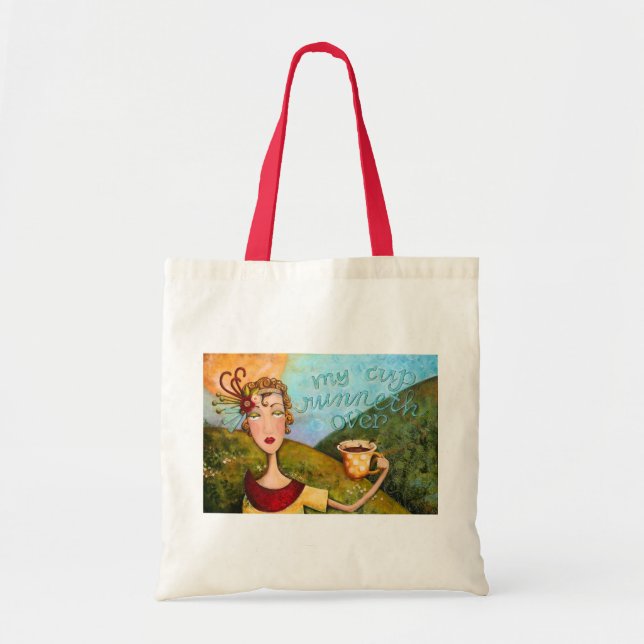 Tote Bag Ma tasse Runneth Fourre-tout sur- (Devant)