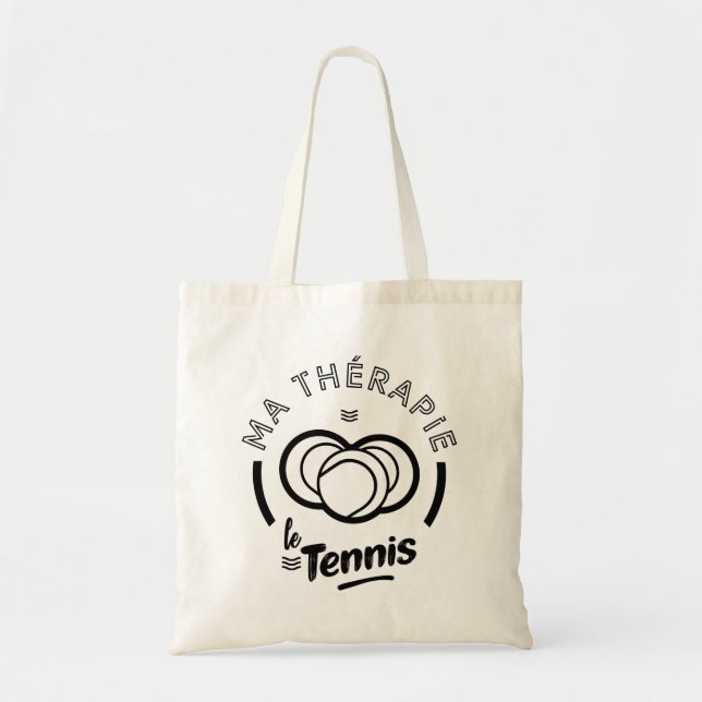 Tote Bag Ma thérapie le tennis (Devant)