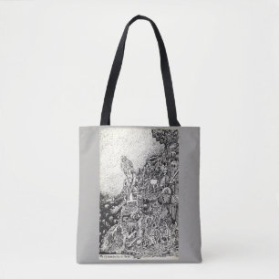 Tote Bag Ma ville entraînée par le feu dans la mer.