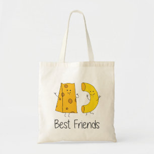 Tote Bag Mac et Fromage Meilleurs amis Art Friendship Art B