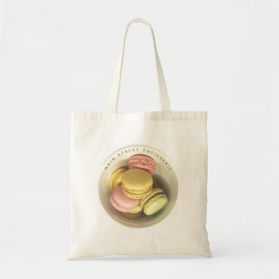 Tote Bag Macarons Bowl Photo Alimentation Pâtisserie d'entr