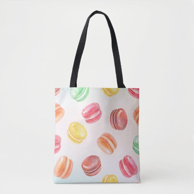 Tote Bag Macarons colorés (Devant)