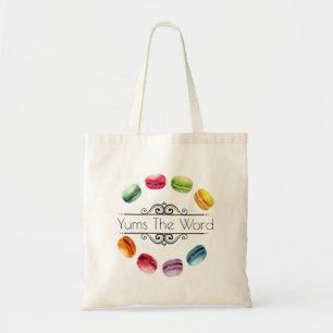 Tote Bag Macarons Dans Un Cercle Pâtisserie française en
