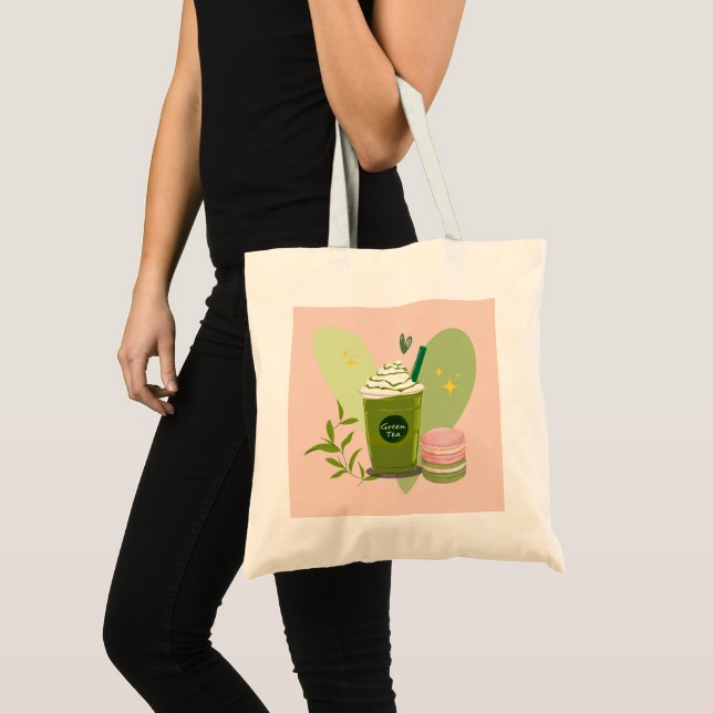 Tote Bag Macarons Matcha Latte (Devant (produit))
