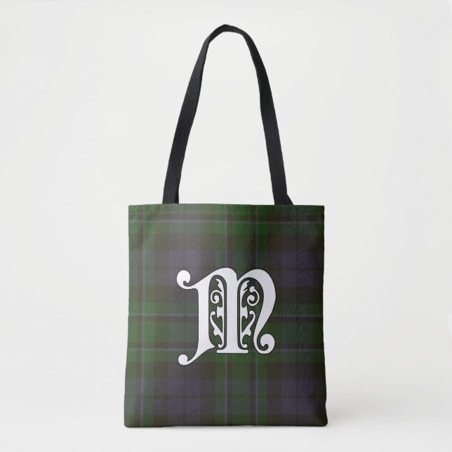 Tote Bag MacCallum Clan Tartan Monogramme (Devant)