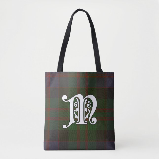 Tote Bag MacDonald Clan Tartan Monogramme (Devant)