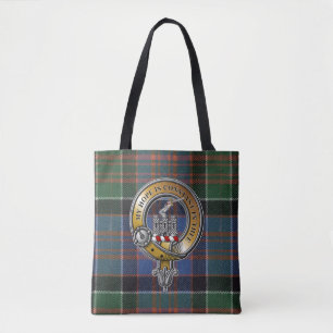 Tote Bag MacDonald Clanranald Tartan & Badge