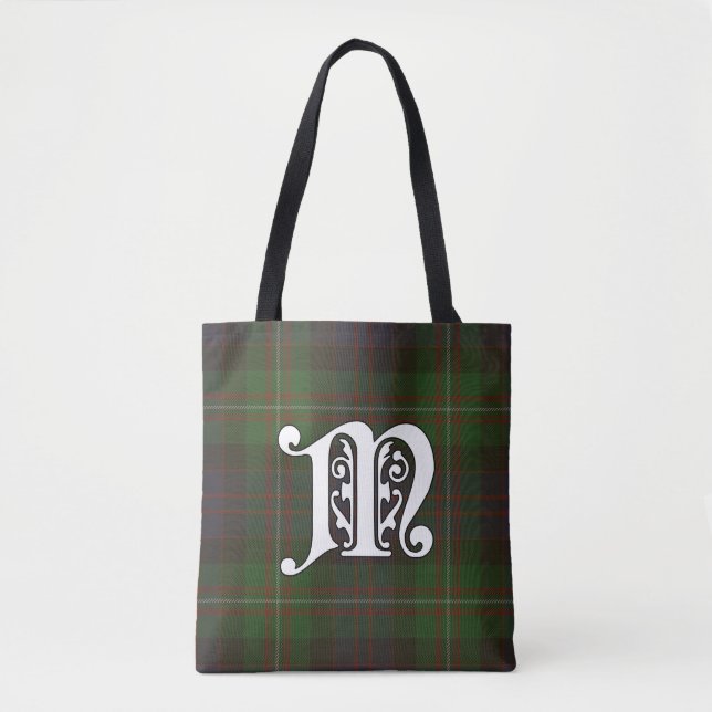 Tote Bag MacDonell Clan Tartan Monogramme (Devant)
