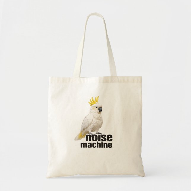 Tote Bag Machine à Bruit de Cacatoès (Devant)