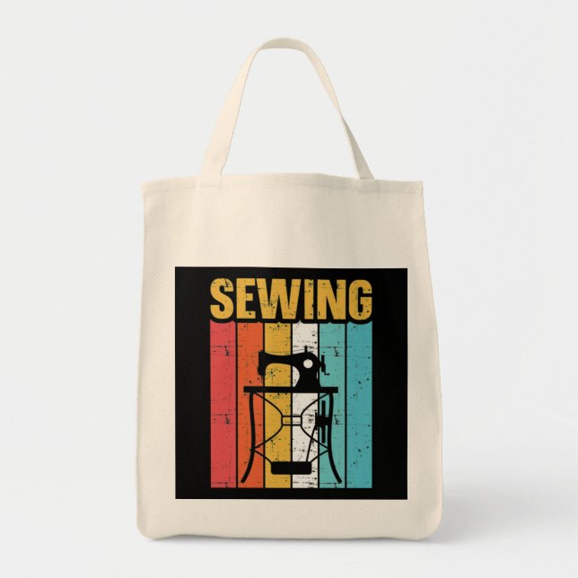 Tote Bag Machine à coudre (Devant)