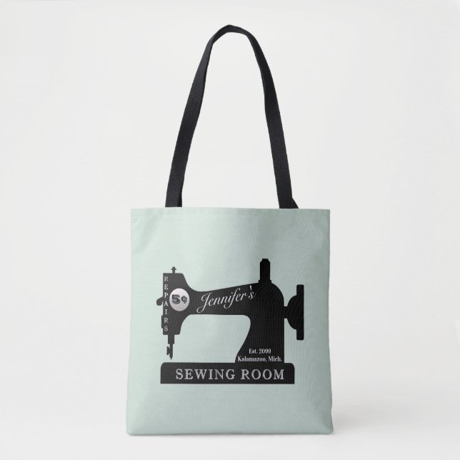 Tote Bag Machine à coudre cadeau Seamstress Quilter Fourre- (Devant)