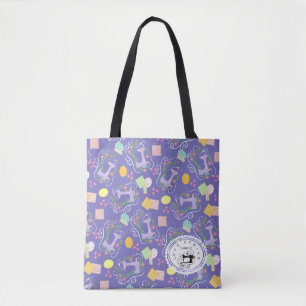 Tote Bag Machine à coudre Love Violet