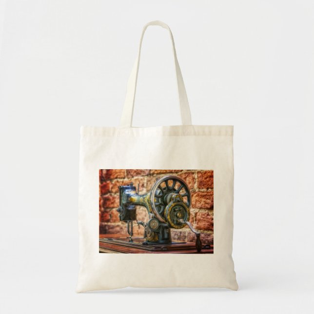 Tote Bag Machine à coudre vintage (Devant)