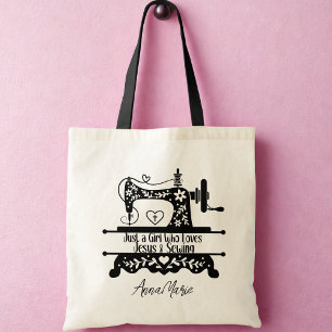 Tote Bag Machine à coudre Vintage