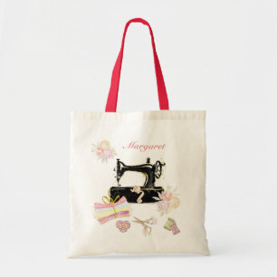 Tote Bag Machine à coudre Vintage personnalisée