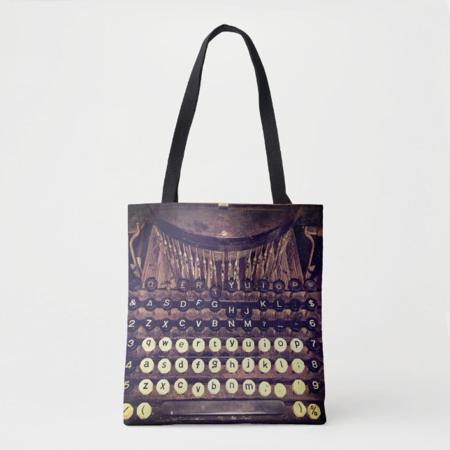 Tote Bag Machine à écrire antique (Devant)