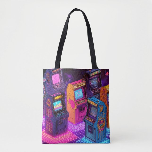 Tote Bag Machines de jeux vidéo rétro (Devant)
