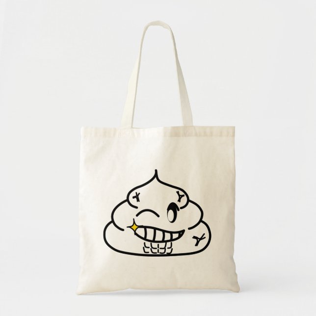 Tote Bag Macho Poop - Brootsch le PooPoo (Devant)