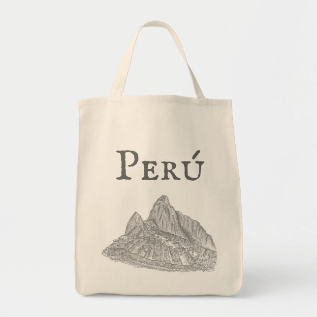 Tote Bag Machu Picchu, Pérou (Devant)