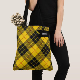 Tote Bag MacLeod Scottish Clan Tartan Plaid Motif