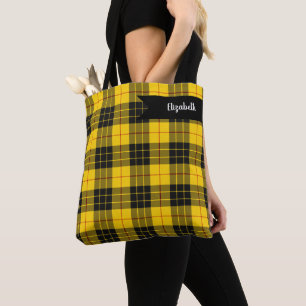 Tote Bag MacLeod Scottish Clan Tartan Plaid Motif