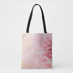 Tote Bag Macro Fleur de Dahlia Rose Tendre Photographie