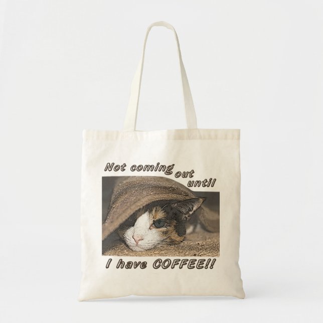 Tote Bag Macy veut aussi du café (Devant)