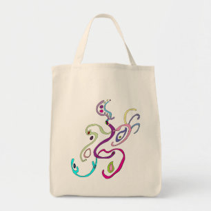 Tote Bag Madame Butterfly, Illustration graphique Grande Fo