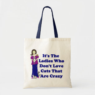 Tote Bag Madame de chat (non fou)