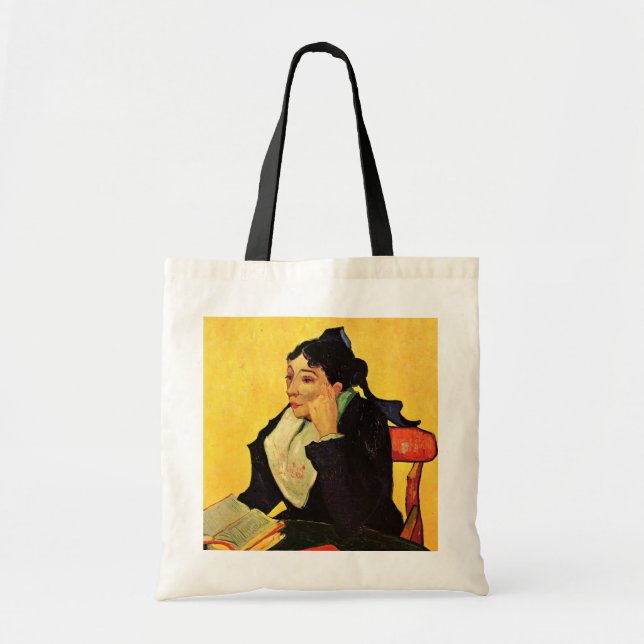 Tote Bag Madame Ginoux avec des livres de Vincent van Gogh (Devant)