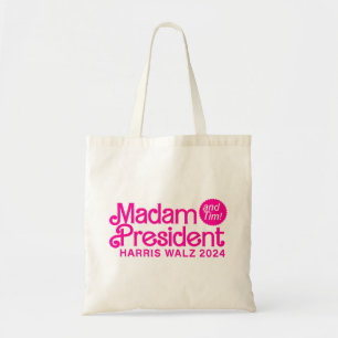 Tote Bag Madame la Présidente et Tim Harris Walz Élection 2