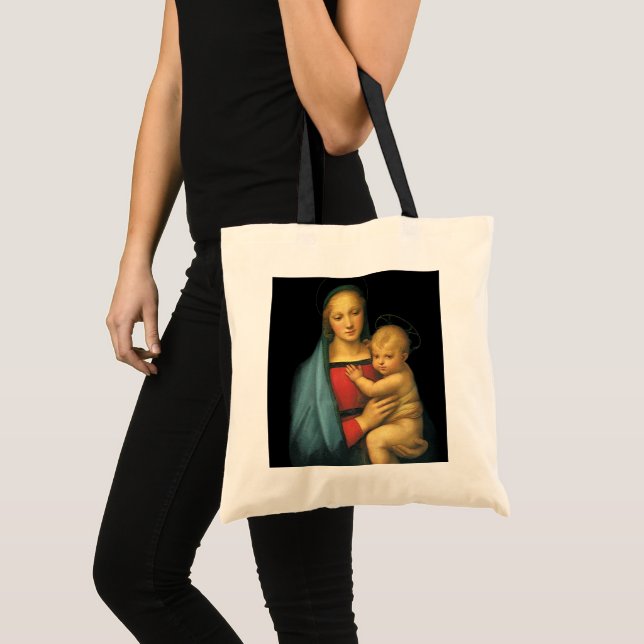 Tote Bag Madonna And Child, Madonna del Granduca by Raphael (Devant (produit))
