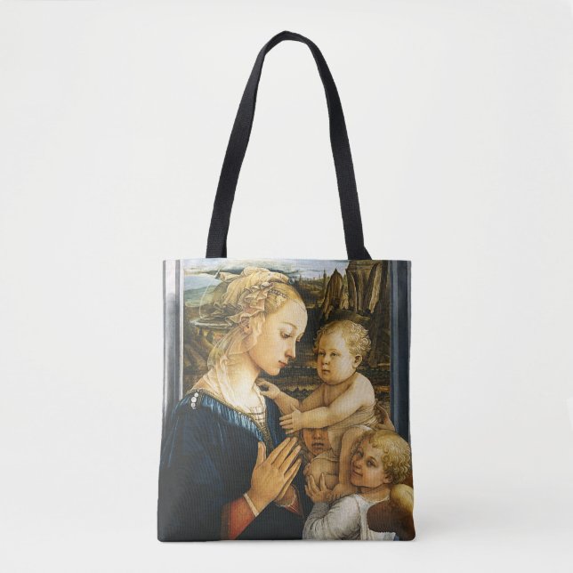 Tote Bag Madonna avec enfant et deux anges, Filippo Lippi (Devant)